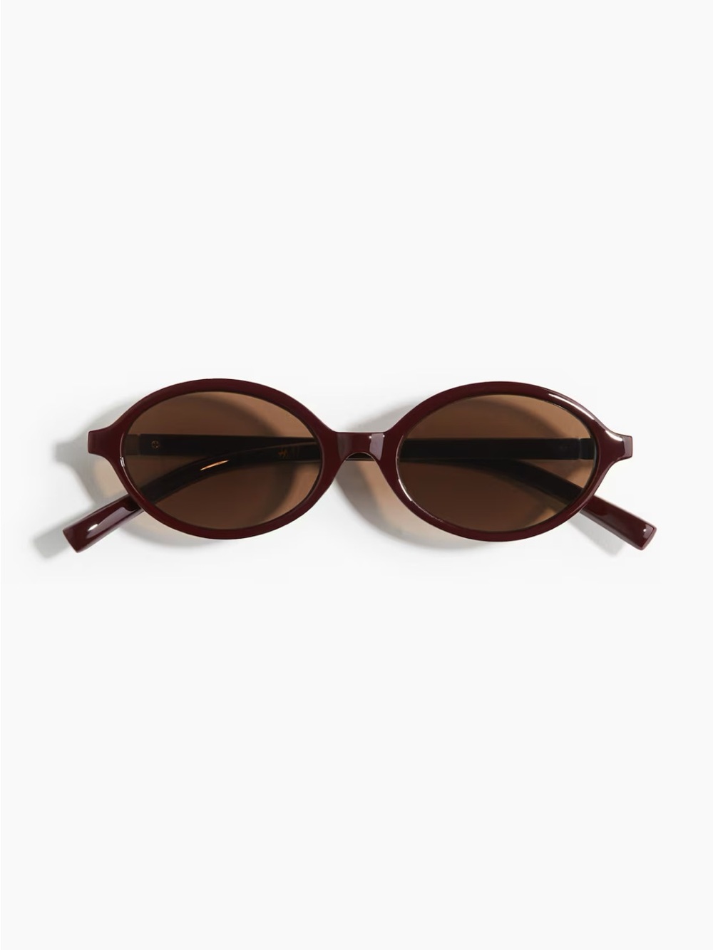 H&M Oval Burgundy Sunglasses